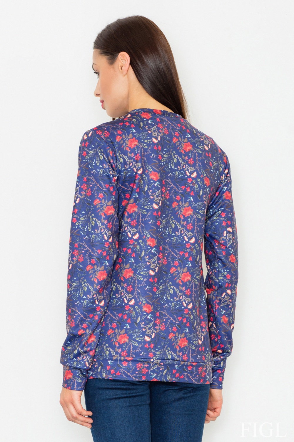  Sweatshirt model 77041 Figl  blue