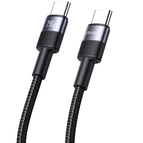 USAMS USB-C / USB-C 240W 1.2m SY Series tarnish