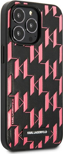 Karl Lagerfeld KLHCP13LMNMP1P Apple iPhone 13 Pro hardcase pink Monogram Plaque
