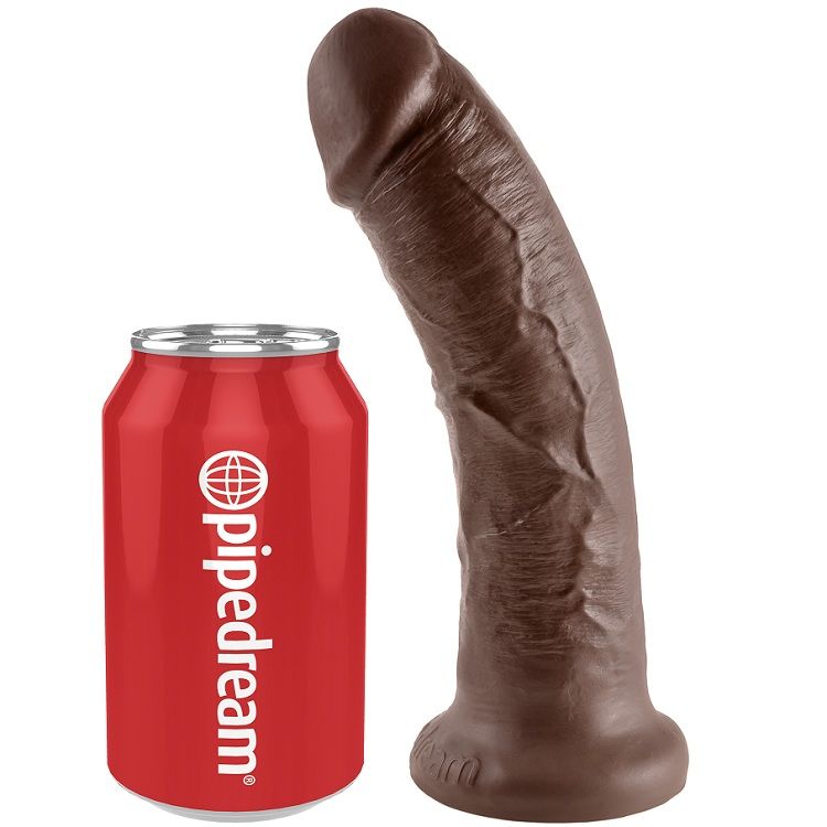 KING COCK 8" COCK BROWN 20.3 CM