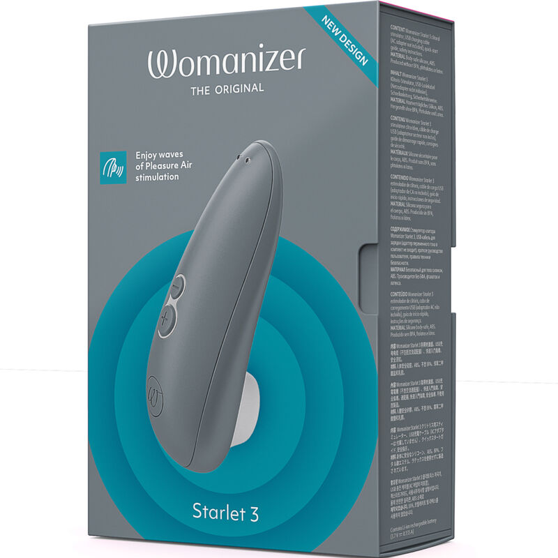 WOMANIZER - STARLET 3 CLITORAL STIMULATOR GRAY