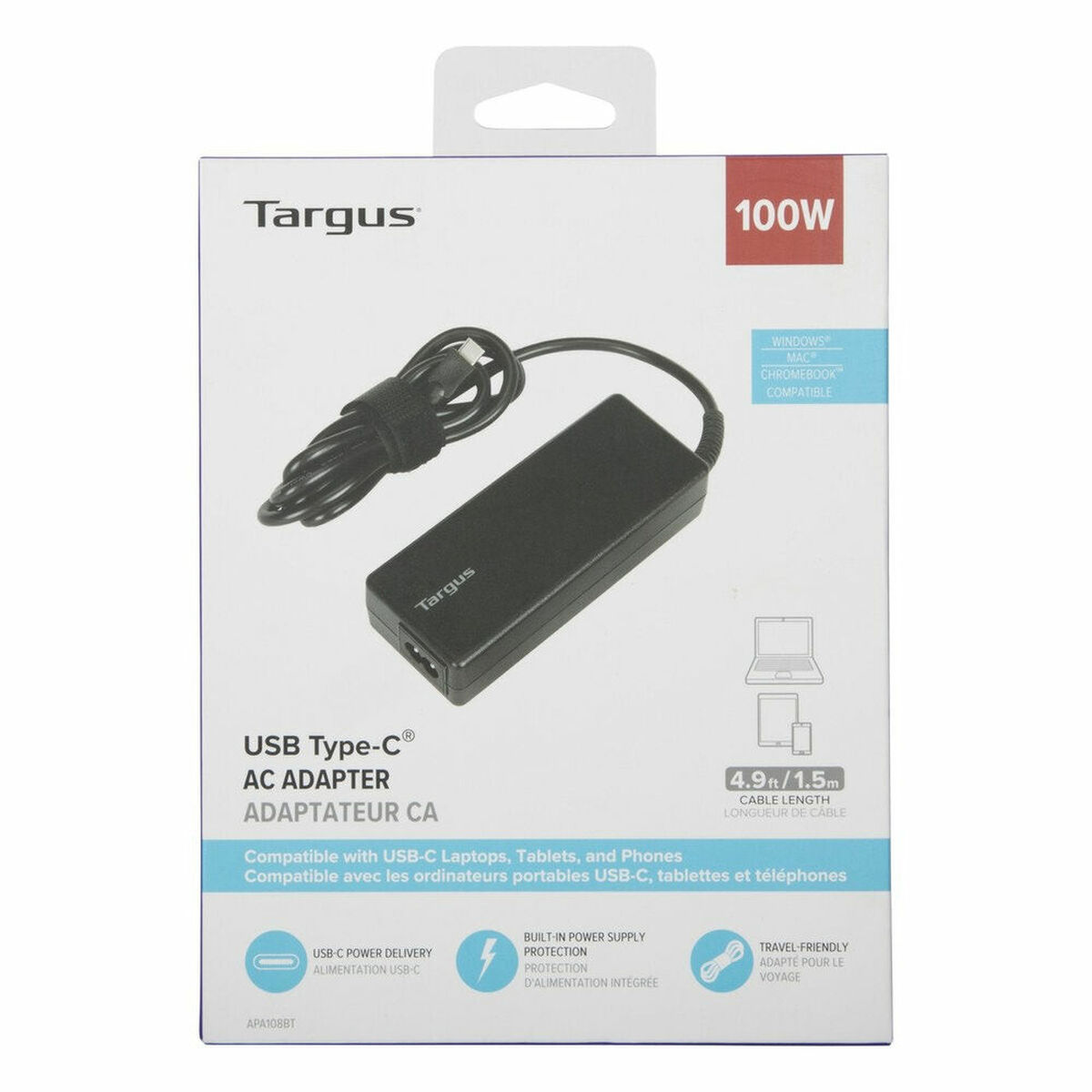 Laptop Charger Targus APA108EU USB USB-C 100W