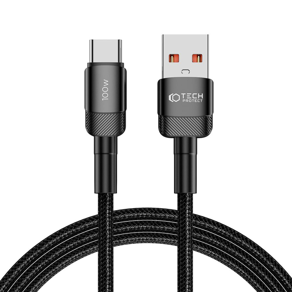 Tech-Protect Ultraboost Evo cable USB-A / USB-C 100W 5A 200cm Black