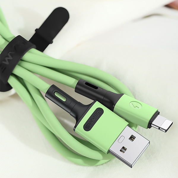 USAMS Cable U52 Lightning 2A Fast Charge 1m yellow SJ434USB03 (US-SJ434)