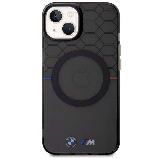 BMW BMHMP13MHGPK Apple iPhone 13 / 14 / 15 Pattern MagSafe grey