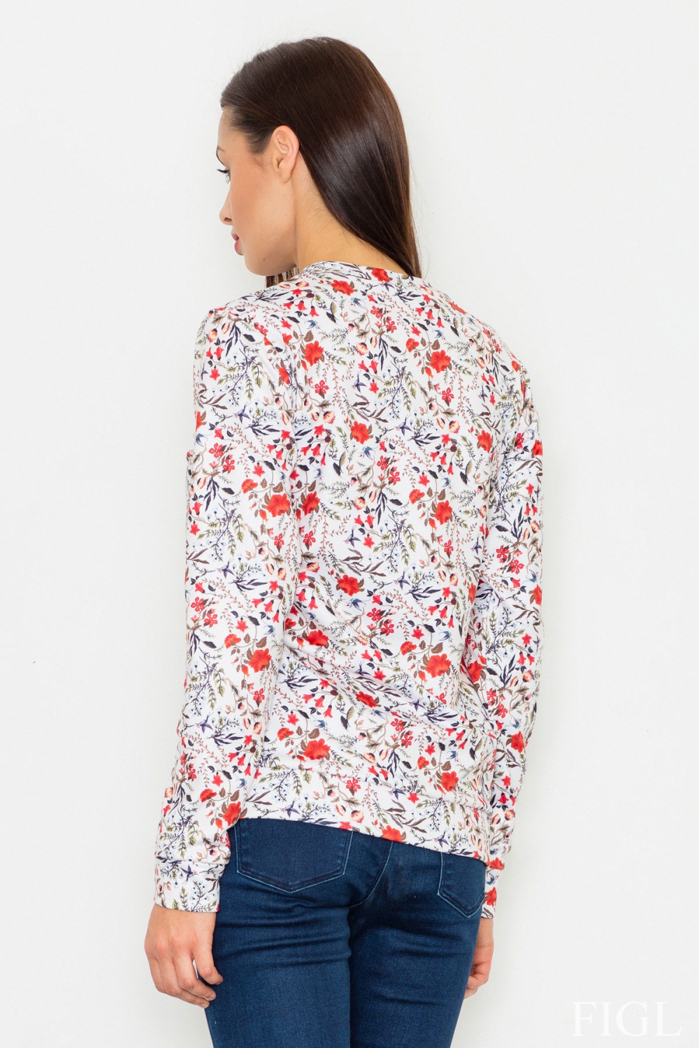Sweatshirt model 77040 Figl white Ladies