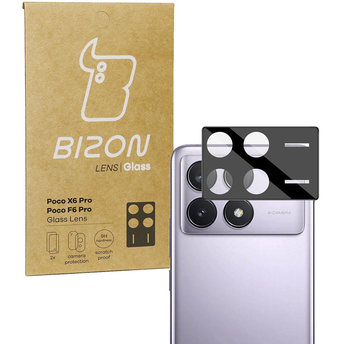 Bizon Glass Lens Xiaomi Poco X6 Pro / Poco F6 Pro [2 PACK]