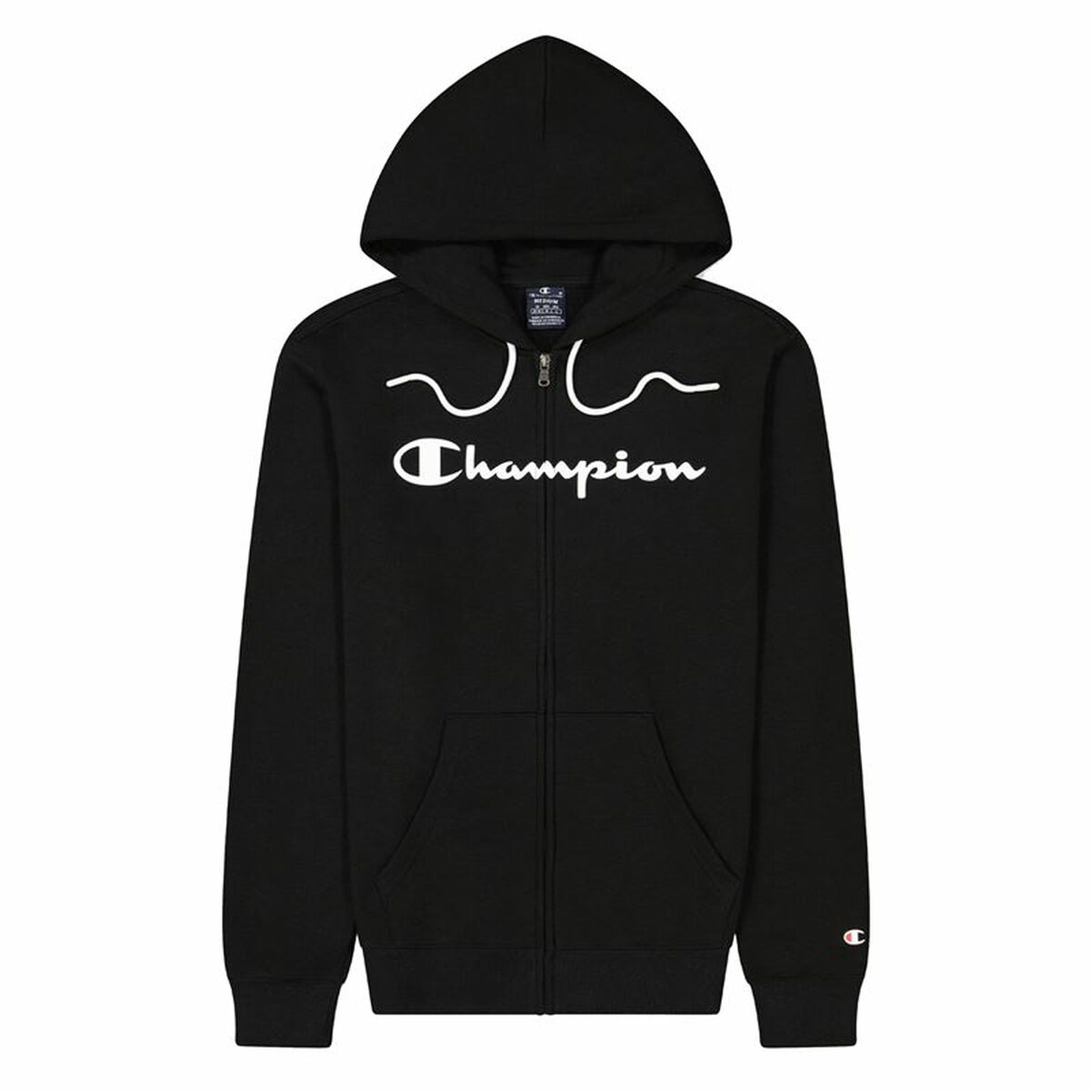 Men’s Hoodie Champion Hooded Full Zip Black