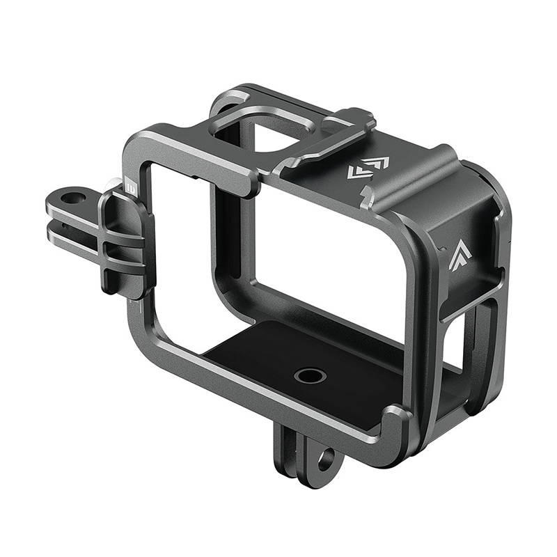 TELESIN Aluminum Cage with Vertical Frame for GoPro Hero 11/10/9