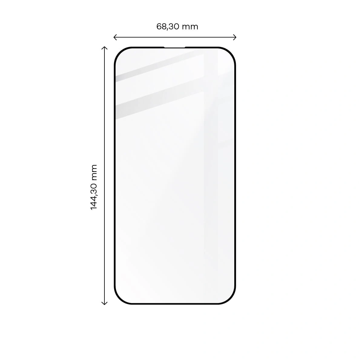 Bizon Glass Edge 2 Apple iPhone 14 Pro black