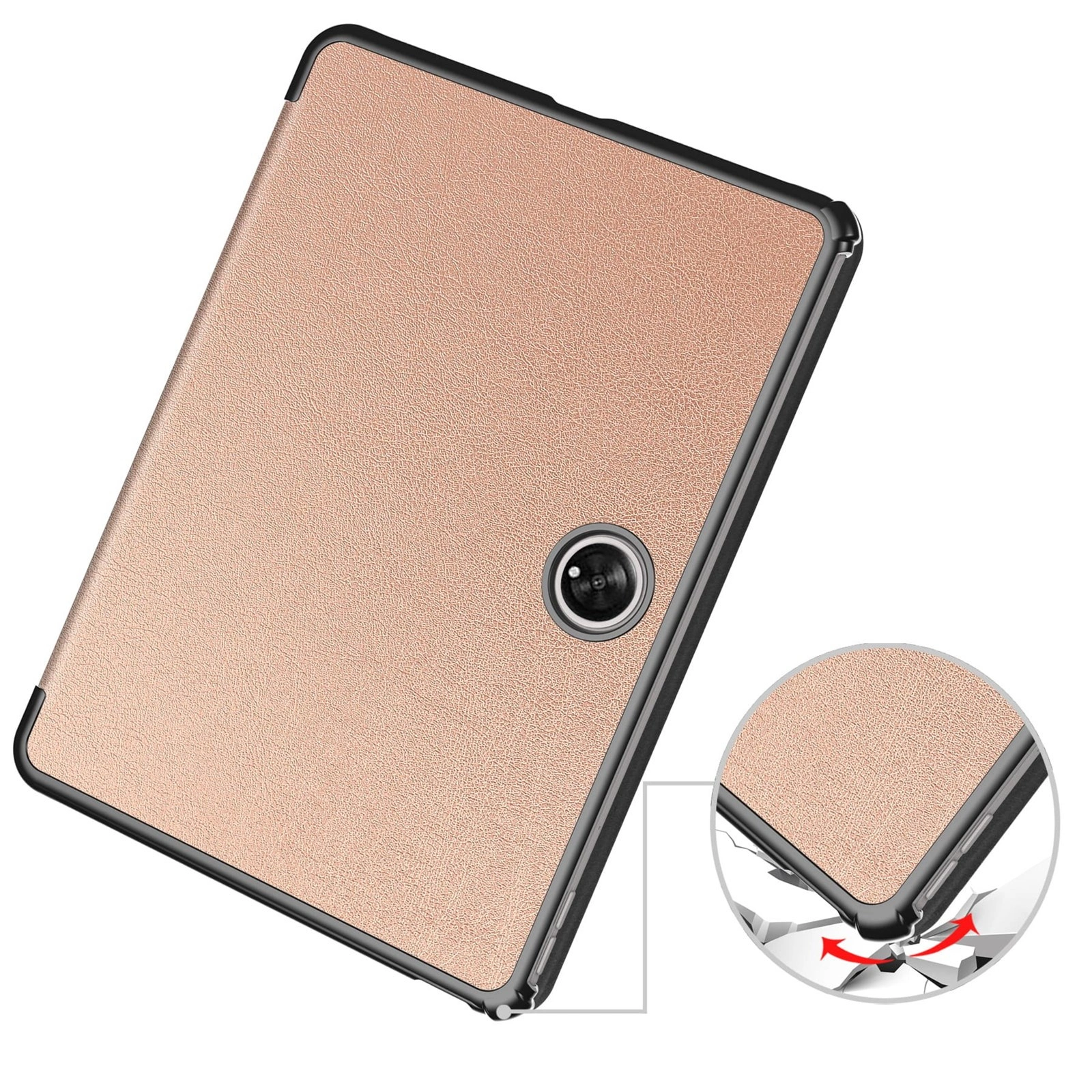 Bizon Case Tab Croc Oppo Pad 2 / OnePlus Pad rose gold