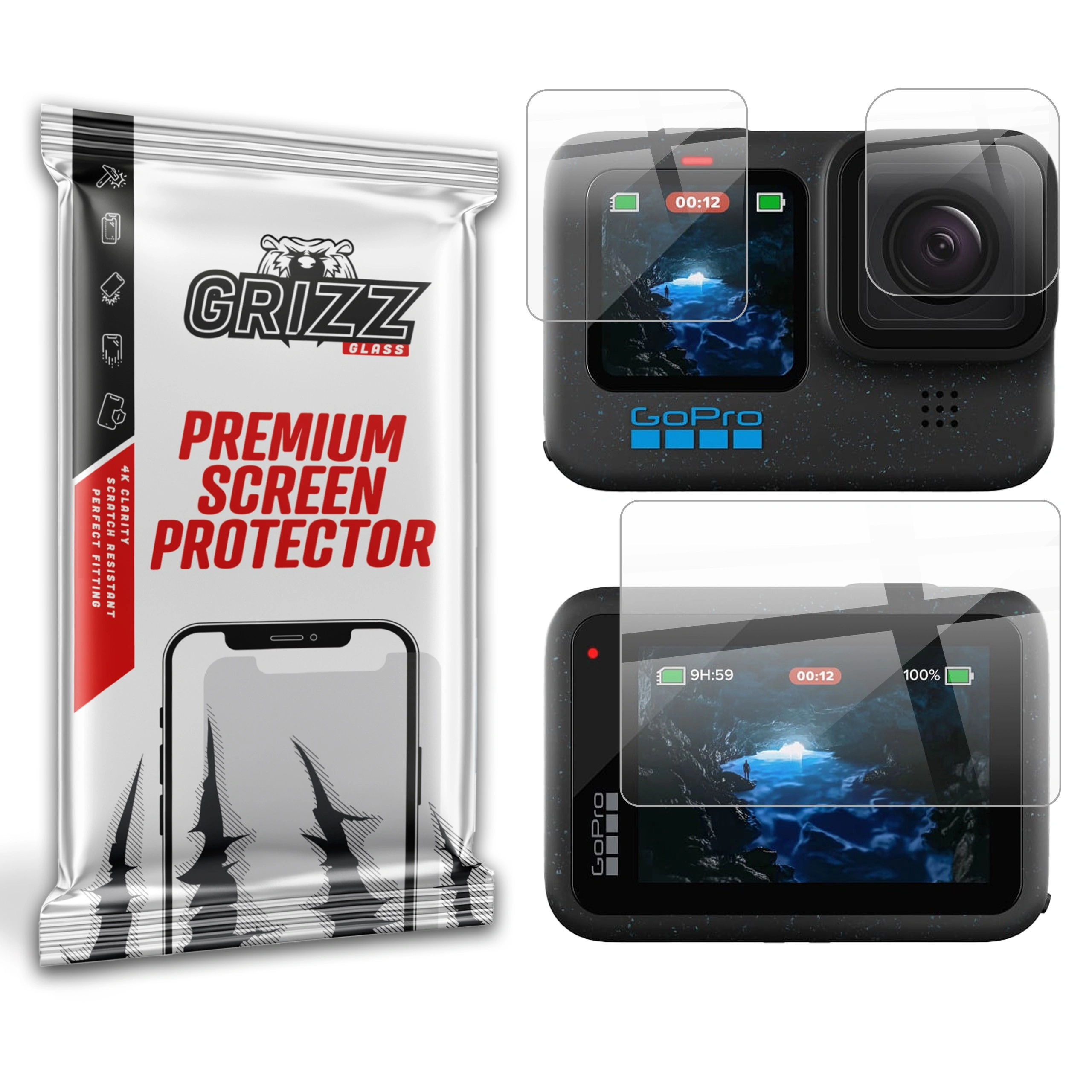 GrizzGlass HybridGlass GoPro Hero 12