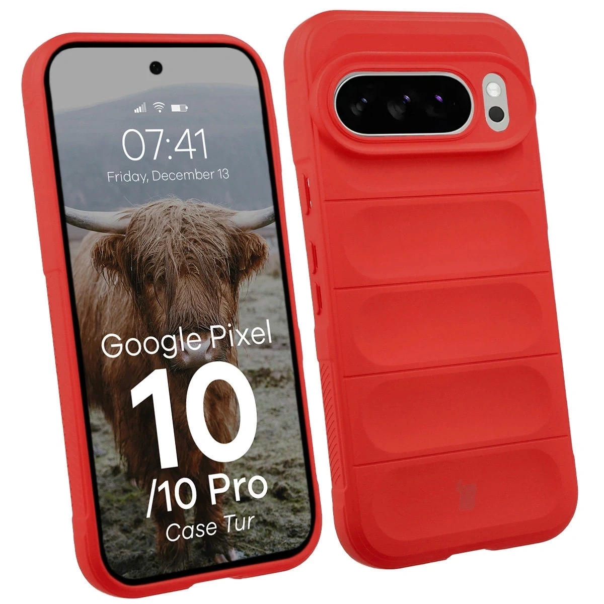 Pancerne etui Bizon Case Tur do Google Pixel 10 / 10 Pro czerwone