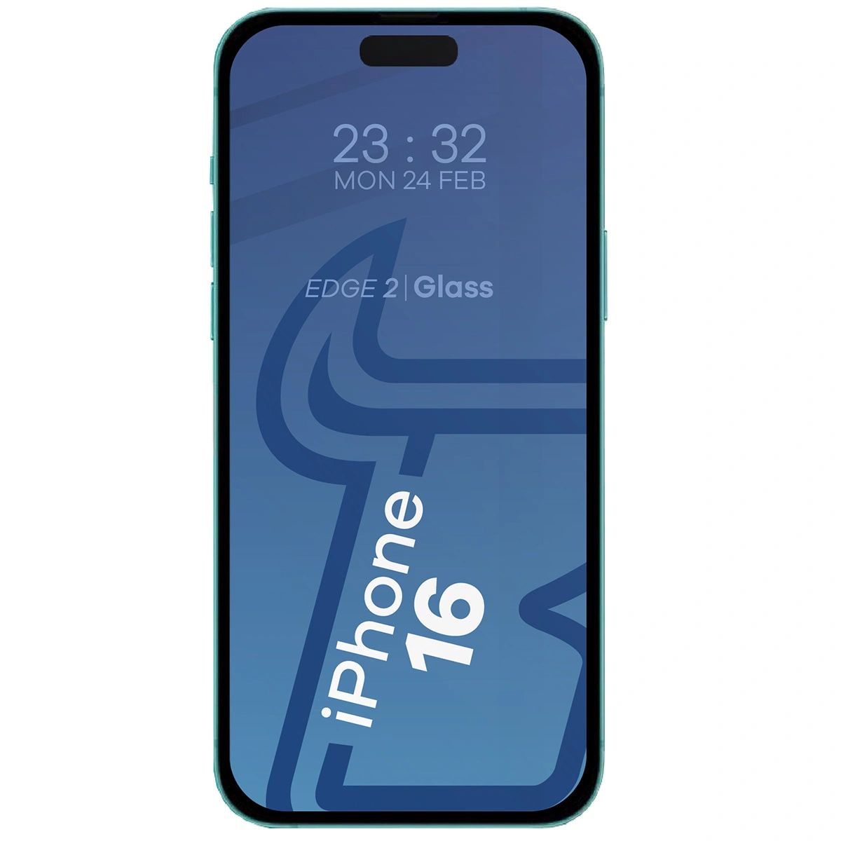 Bizon Edge 2x tempered screen glass with frame + camera glass Apple iPhone 16