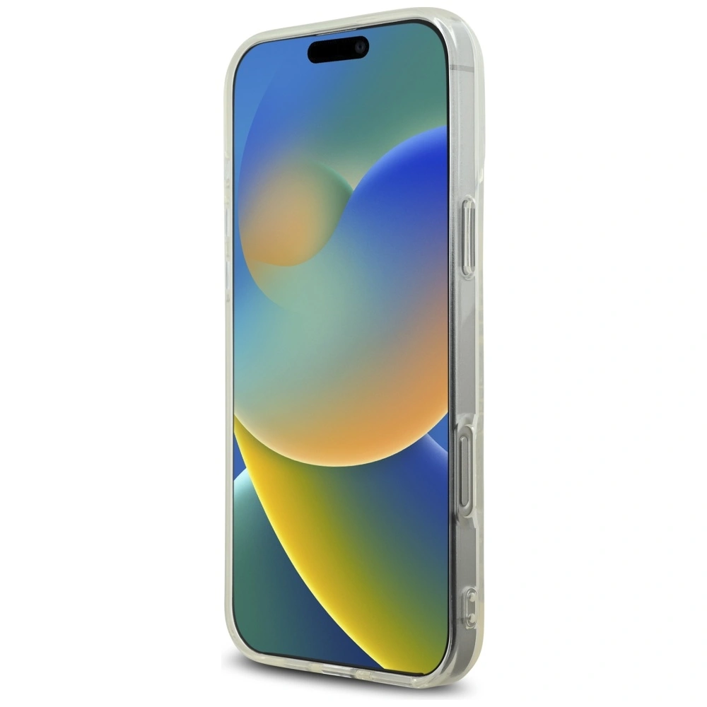 Etui Karl Lagerfeld IML Rhinestones Logo do Apple iPhone 16 Pro przezroczysty