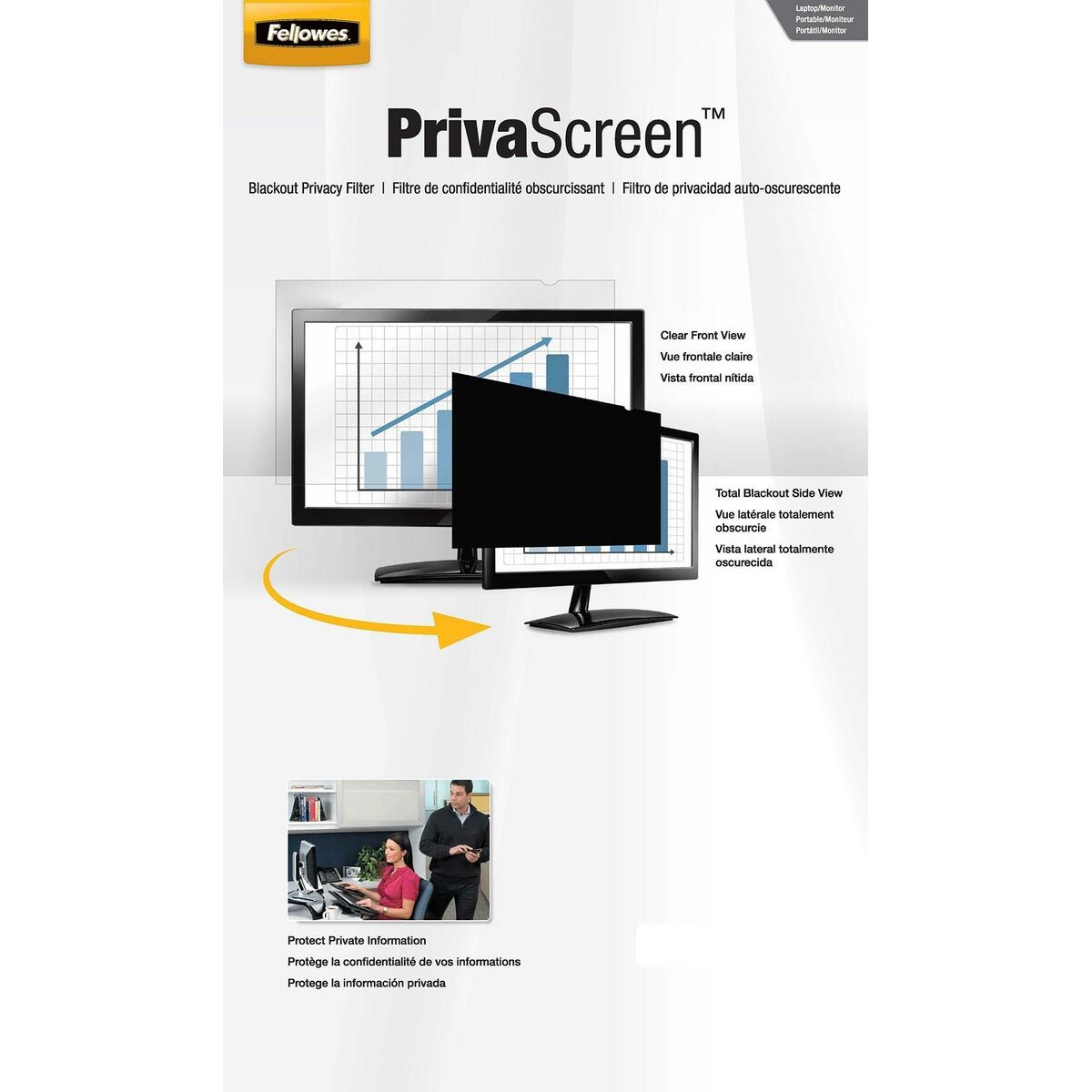 Filtr prywatności na monitor Fellowes PrivaScreen 12,1"