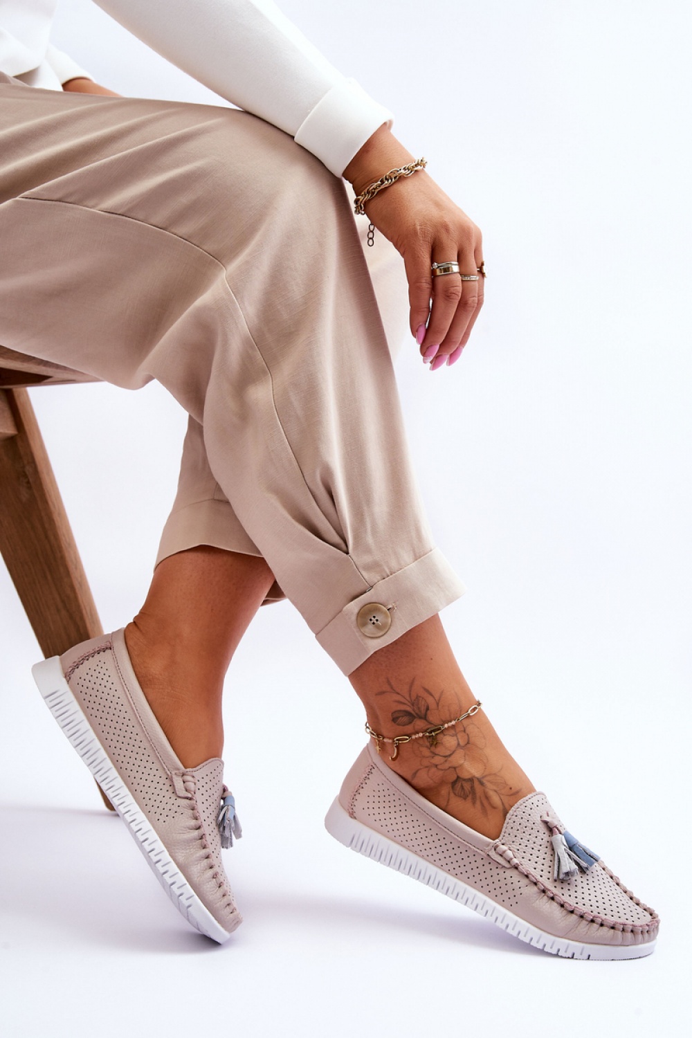  Mocassin model 180118 Step in style  pink