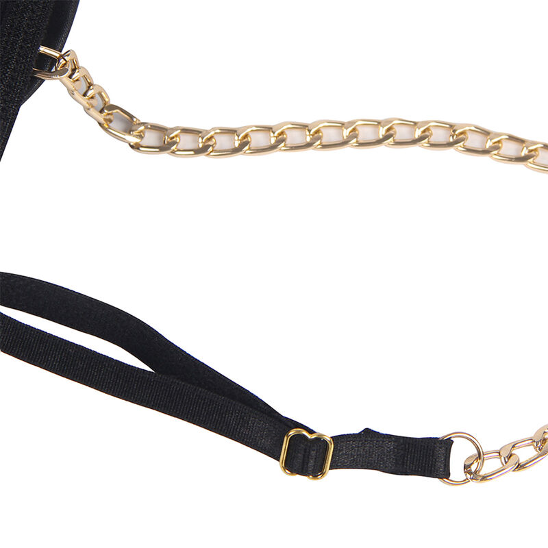SUBBLIME - BLACK CHAIN SUSPENDERS BODYSUIT S/M SUBBLIME - BLACK CHAIN SUSPENDERS BODYSUIT S/M