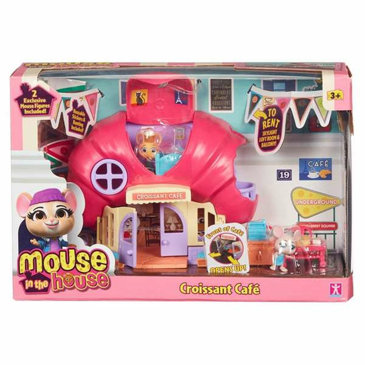 Playset Bandai Mouse In the House Croissant Cafe