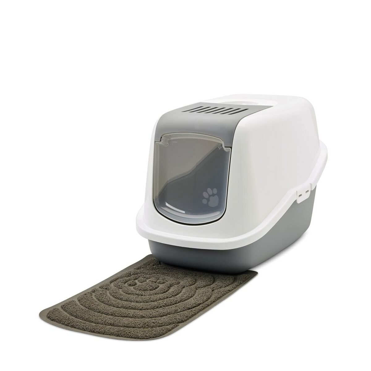 Cat Litter Box Savic Nestor White Grey Plastic