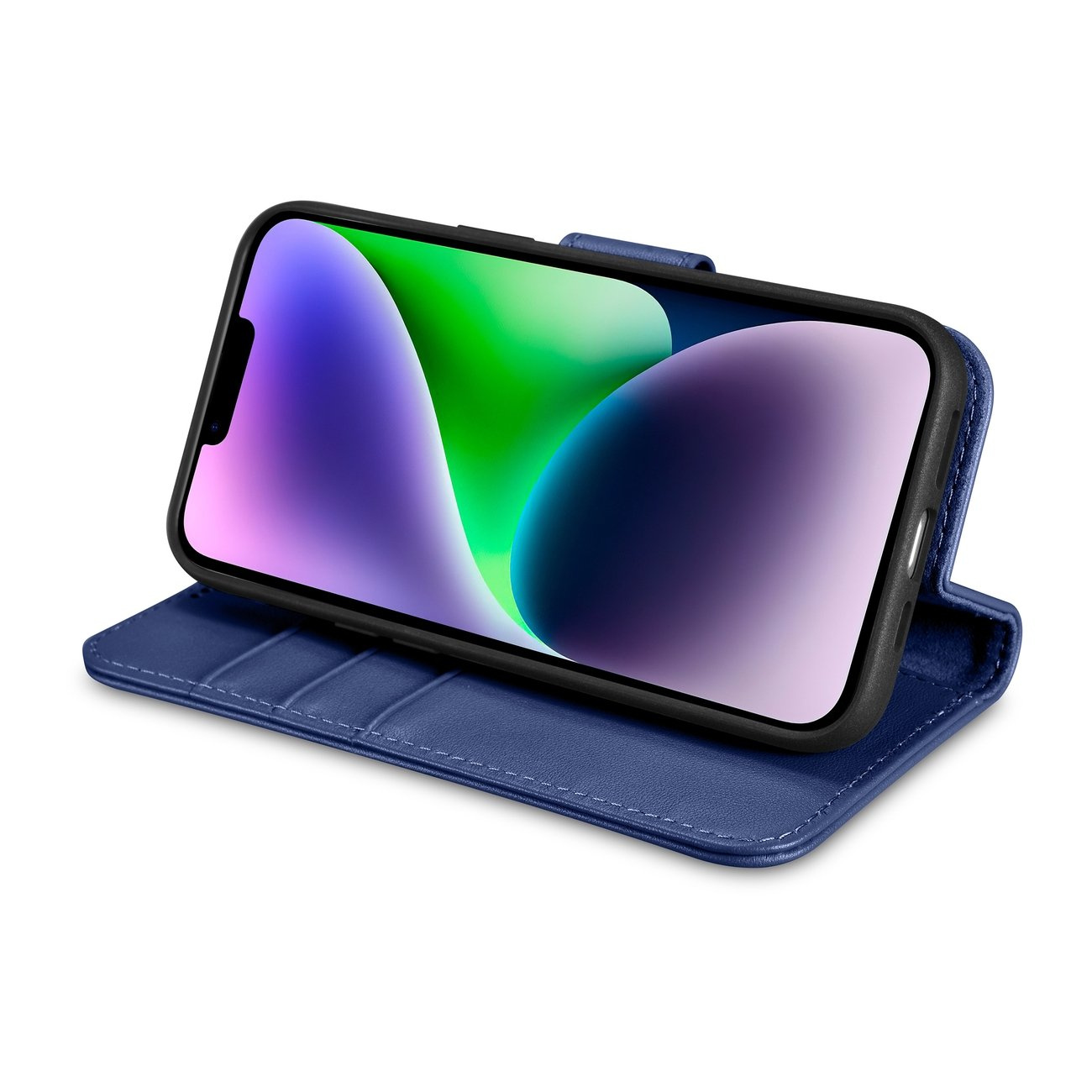 iCarer Wallet Anti-RFID 2in1 Apple iPhone 14 Plus blue