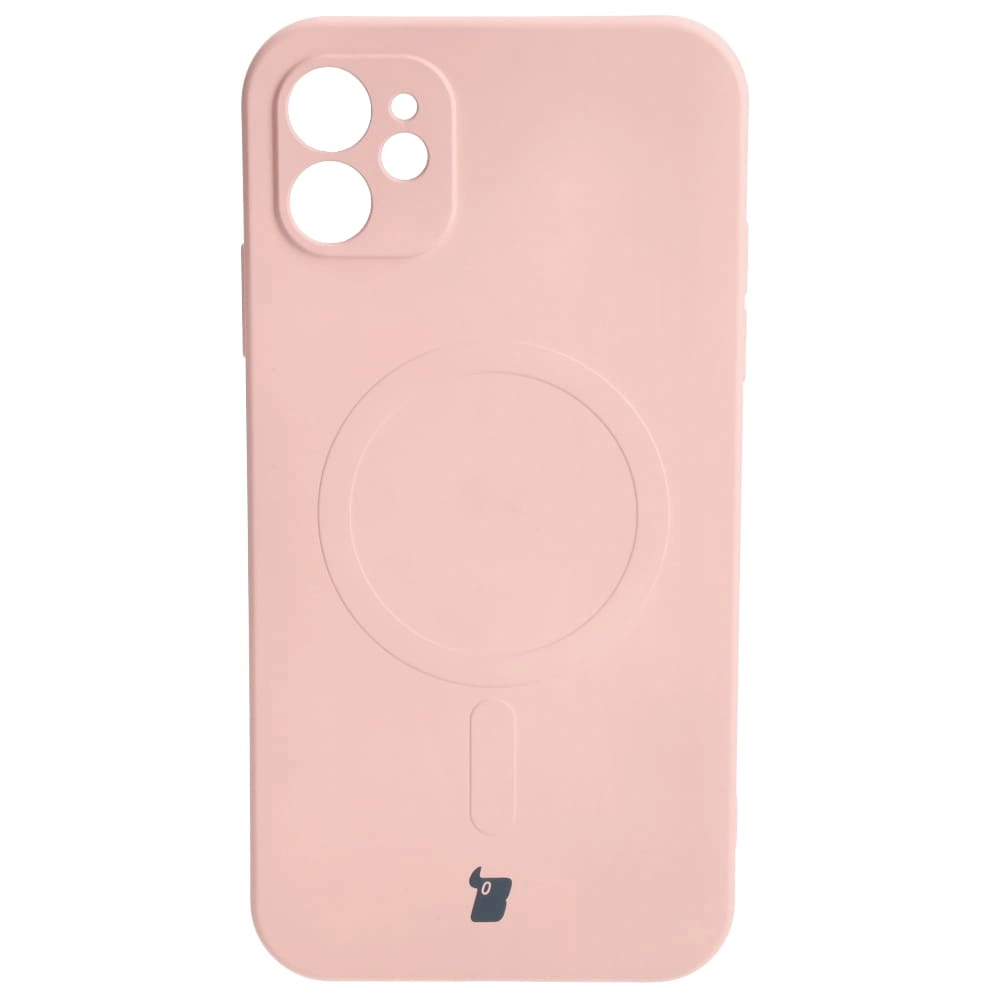 Bizon Case Silicone Magnetic Apple iPhone 11 light pink