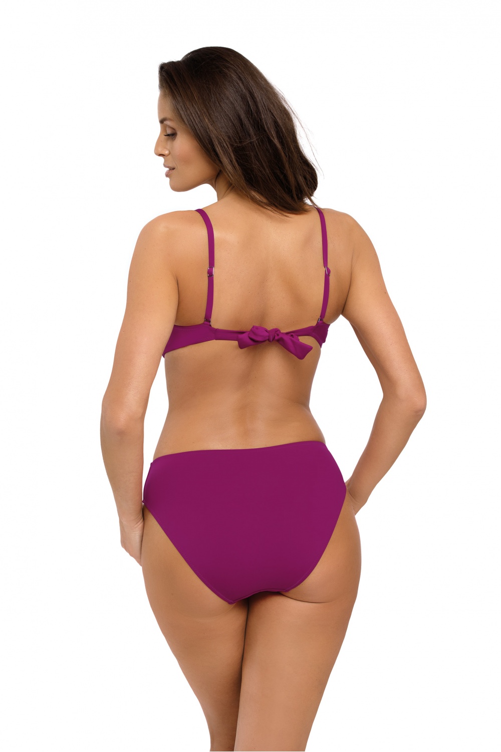 Jednoczęściowy strój kąpielowy Kostium kąpielowy Model Belinda Thai Pink M-548 Jagoda - Marko Fioletowy Damska