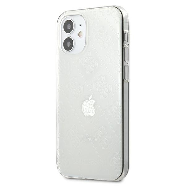 Guess GUHCP12S3D4GTR Apple iPhone 12 mini transparent hardcase 4G 3D Pattern Collection