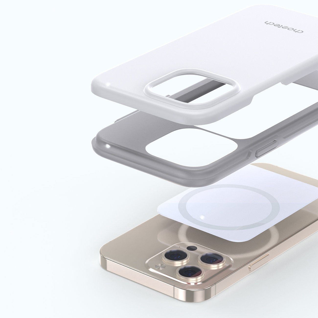 Choetech PC0113-MFM-WH MFM Anti-drop Made For MagSafe Apple iPhone 13 Pro white
