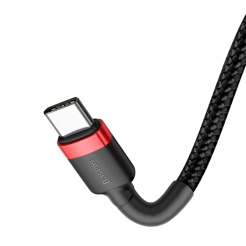 Baseus Cafule USB-C/USB-C Cable PD 2.0 60W 20V 3A QC 3.0 2M black-red