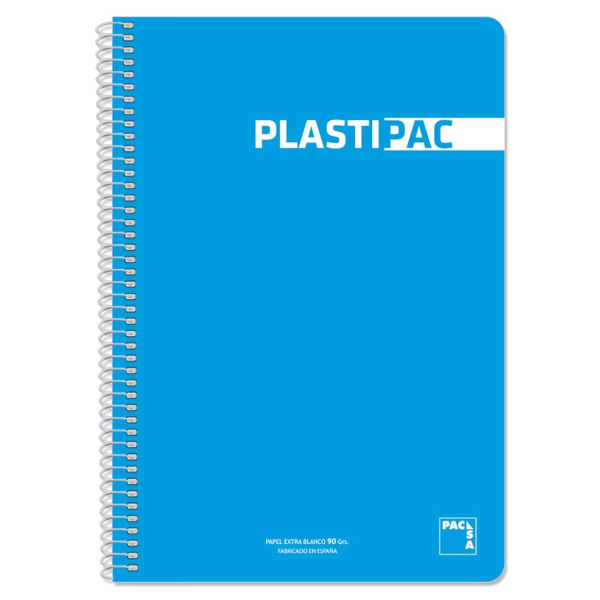 Notebook Pacsa Plastipac Turquoise 80 Sheets Din A4 (5 Units)
