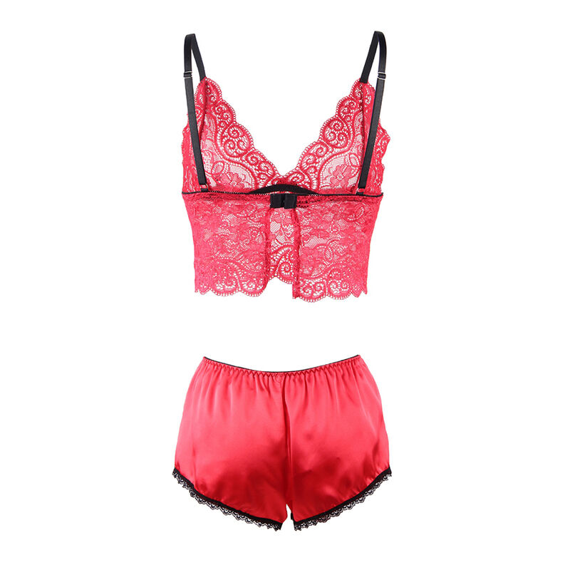 SUBBLIME - 953898 SILK AND LACE NIGHTGOWN + PANTIES RED S/M SUBBLIME - 953898 SILK AND LACE NIGHTGOWN + PANTIES RED S/M