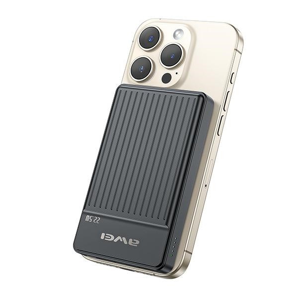 AWEI P33K wireless powerbank MagSafe 10000mAh 22.5W black