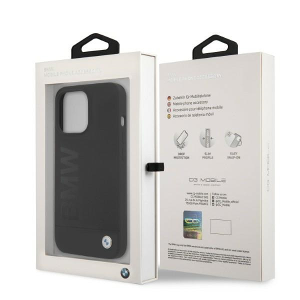 BMW BMHMP13LSLBLBK Apple iPhone 13 Pro black hardcase Silicone Signature Logo Magsafe