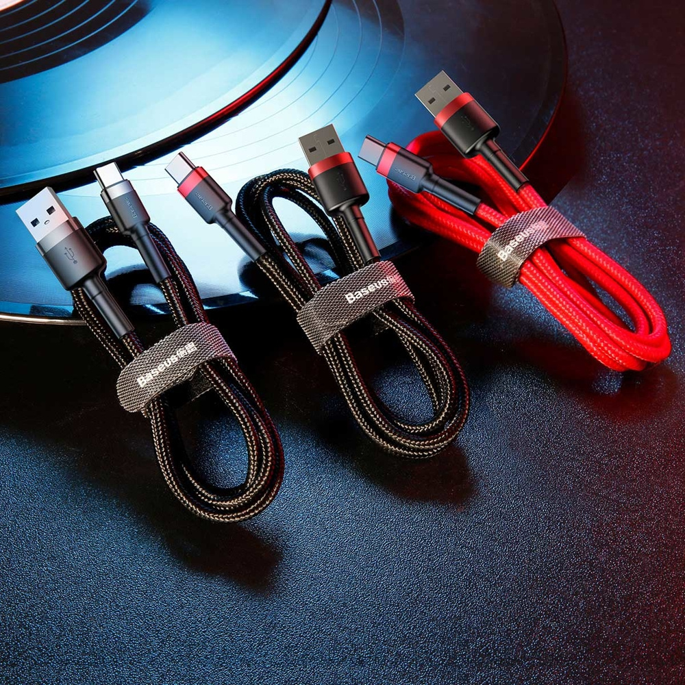 Baseus Cafule USB-A/USB-C Cable QC 3.0 2A 2M black-gray