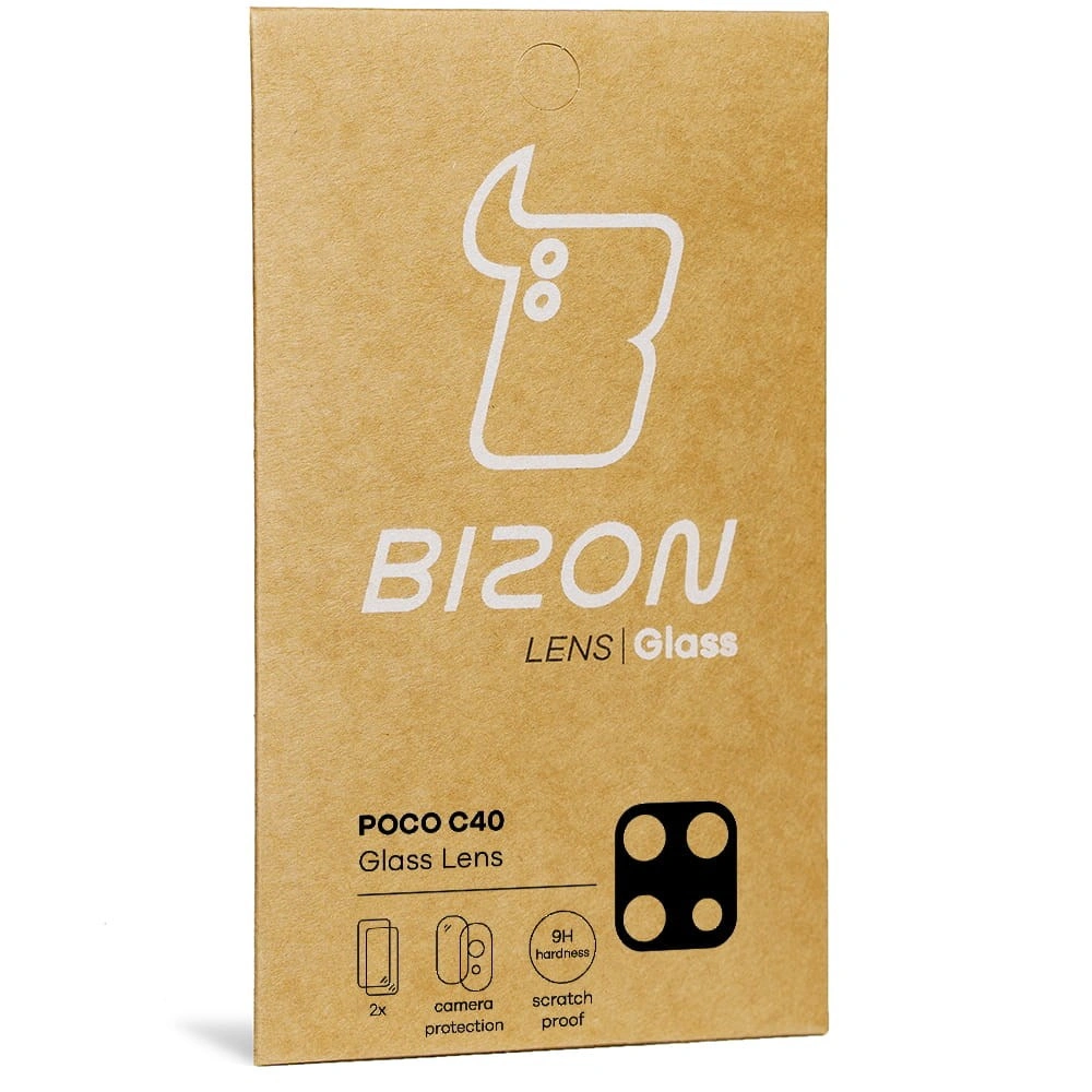 Bizon Glass Lens Poco C40 / Redmi 10C [2 PACK]