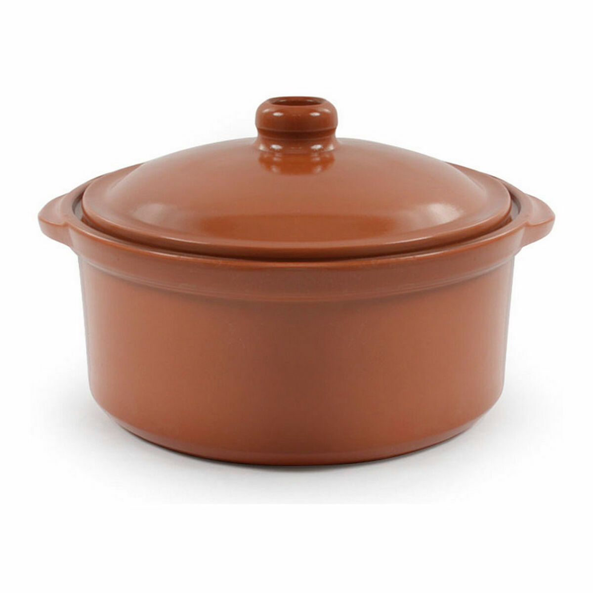 Saucepan Azofra Baked clay Brown