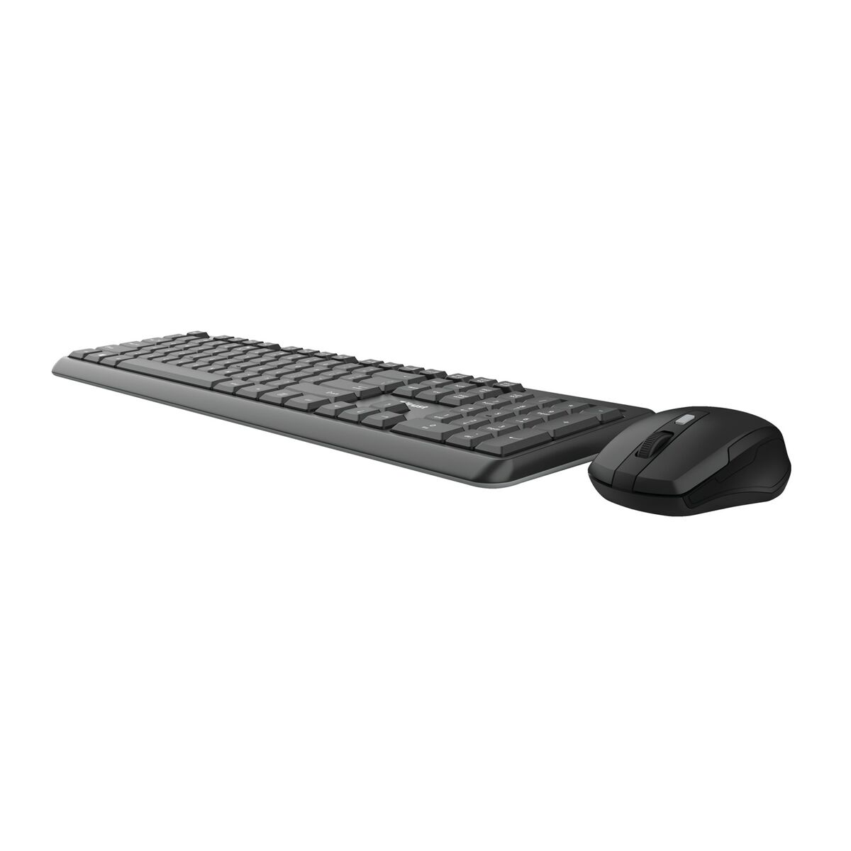 Keyboard and Wireless Mouse Trust TKM-350 Black QWERTY