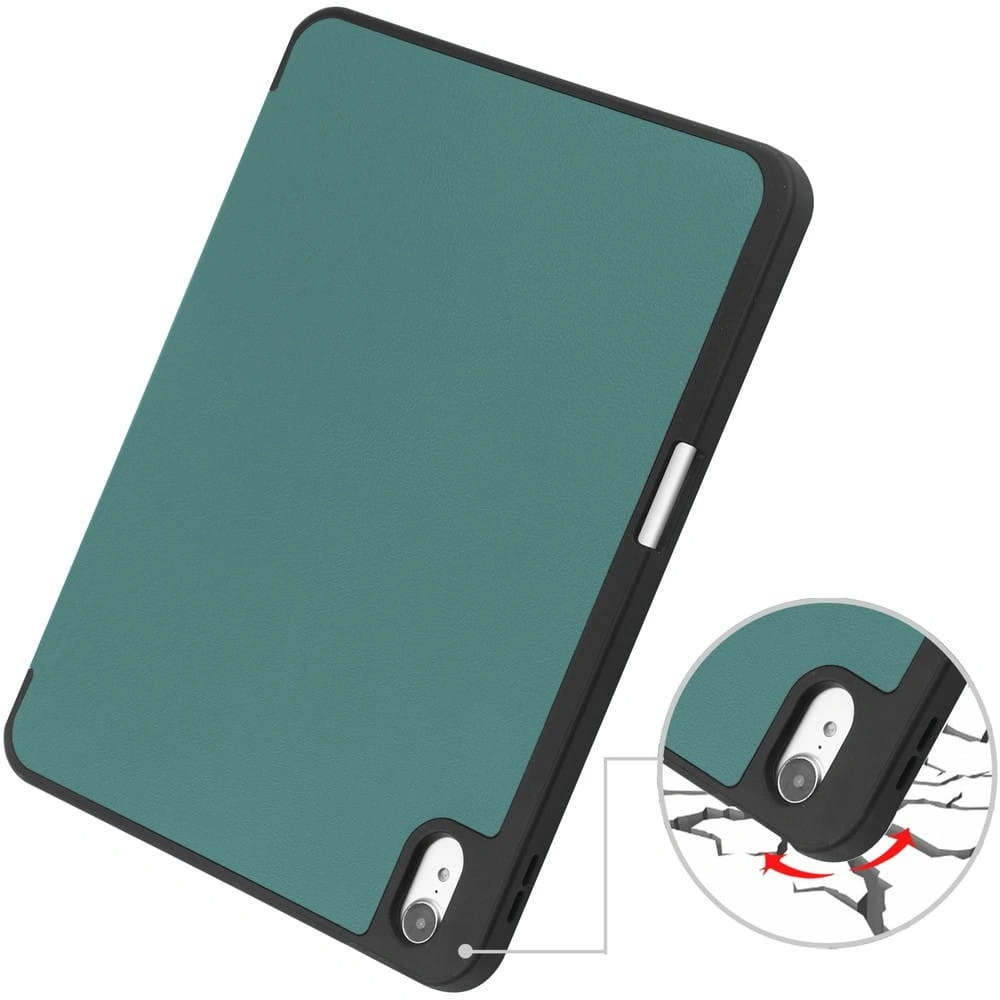 Bizon Case Tab Lizard Apple iPad 10 10.9 2022 dark green