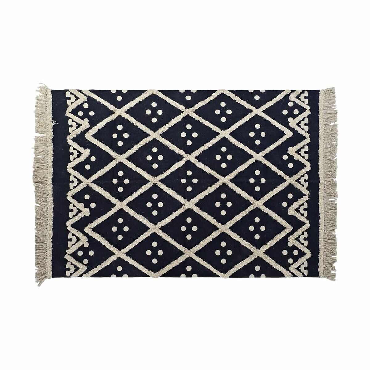 Carpet DKD Home Decor Beige Navy Blue (120 x 180 x 0,7 cm)