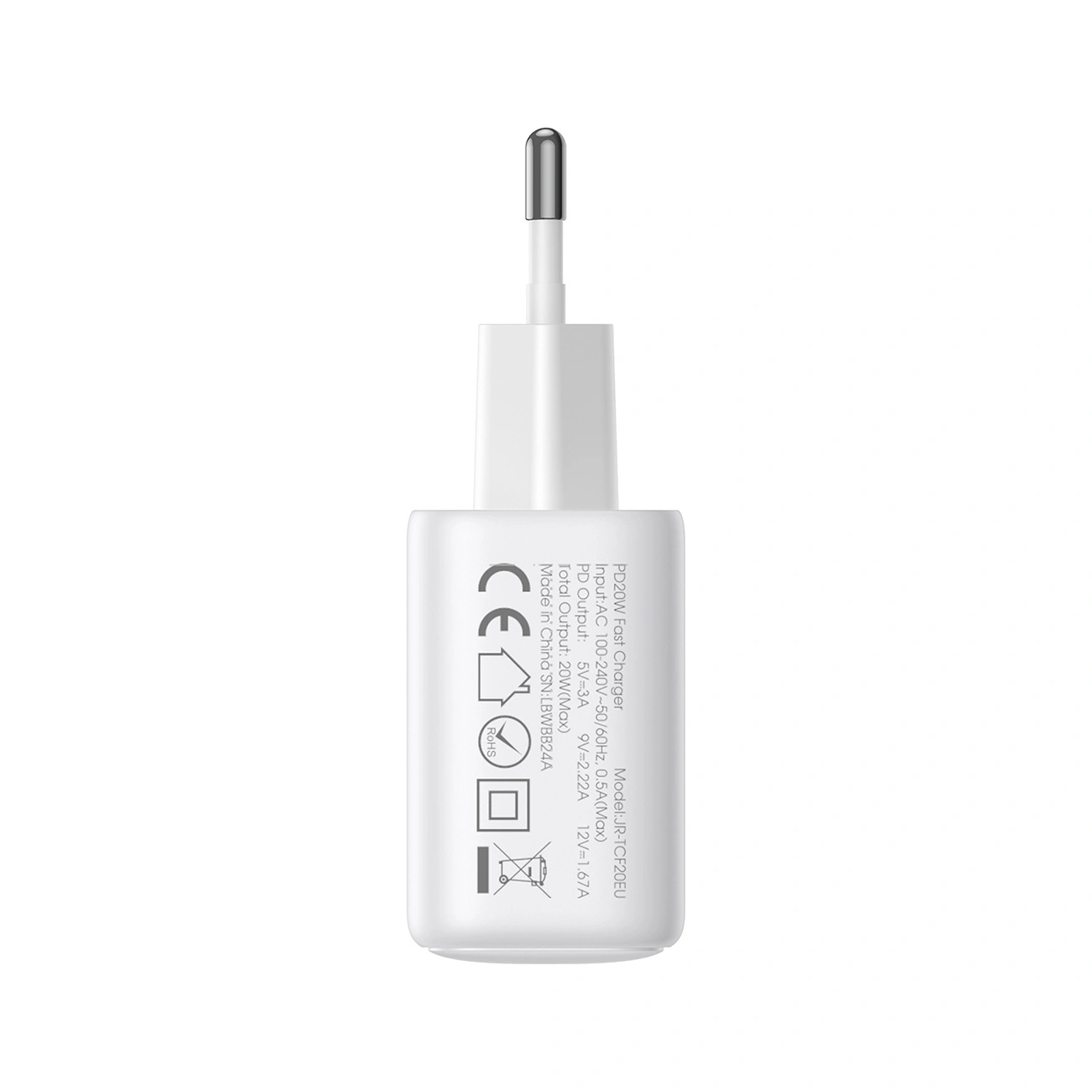 Joyroom JR-TCF20 wall charger USB-C PD 20W white