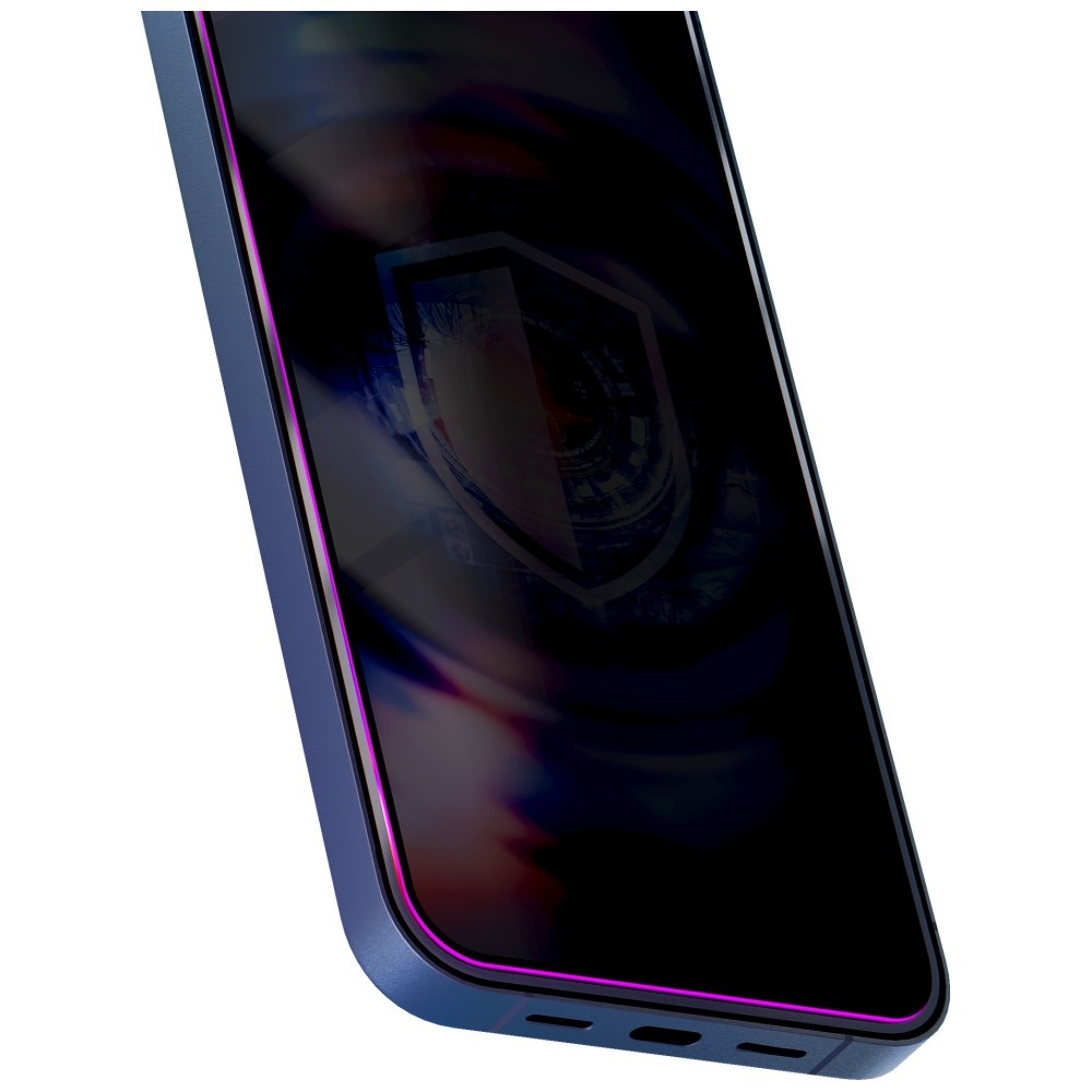 Szkło prywatyzujące 3MK HardGlass Max Privacy z aplikatorem do Apple iPhone 15 / 16 czarny