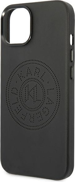 Karl Lagerfeld KLHCP14MFWHK Apple iPhone 14 Plus hardcase black Leather Perforated Logo
