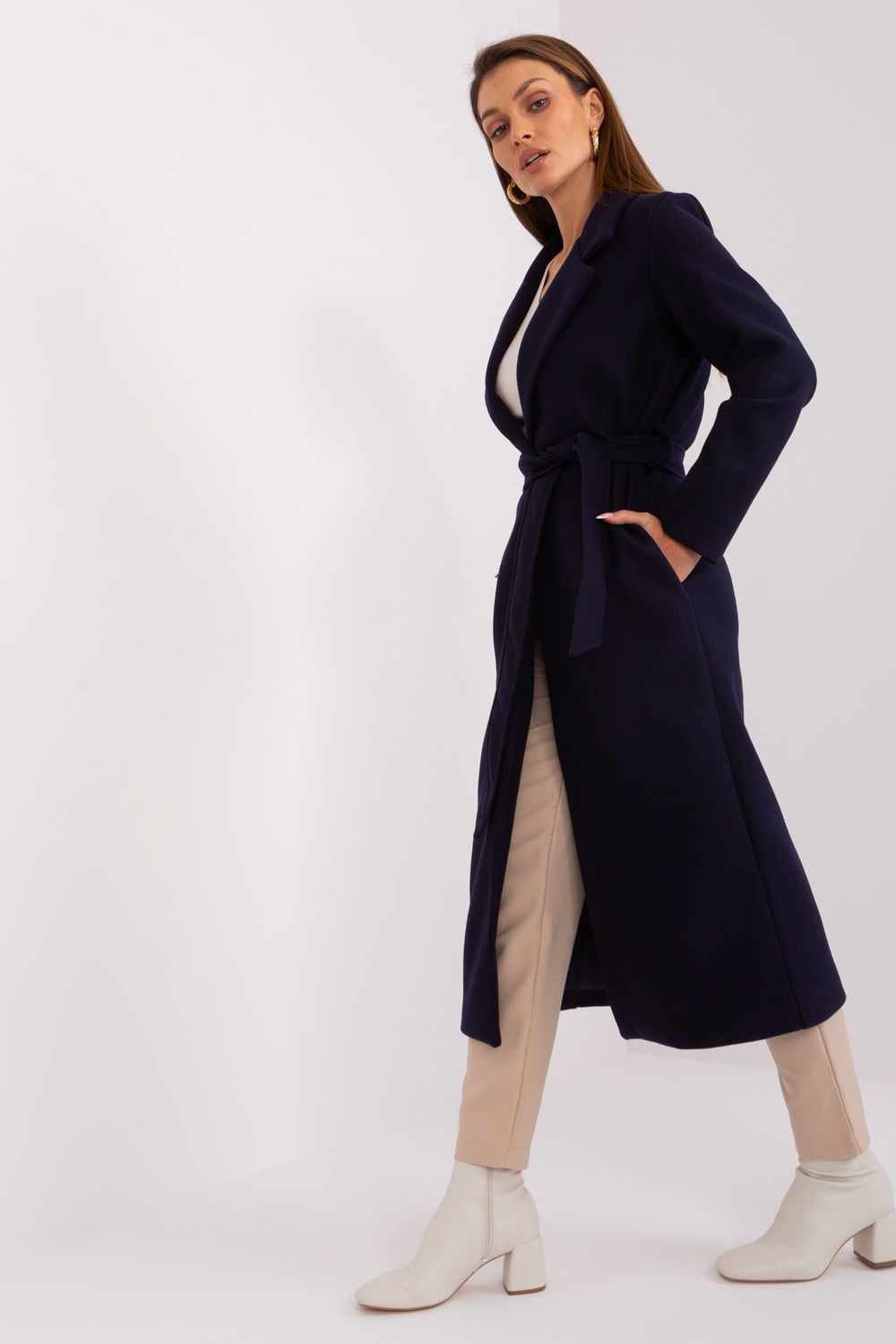  Coat model 190135 Och Bella  navy blue