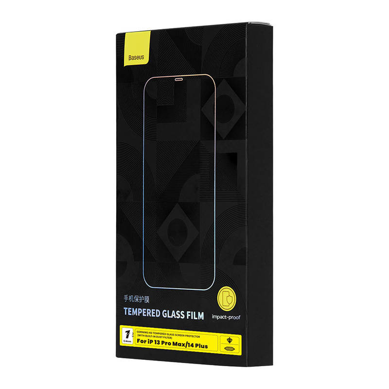 Baseus 0.4mm Corning HD Tempered Glass Apple iPhone 14 Plus/13 Pro Max + cleaner kit