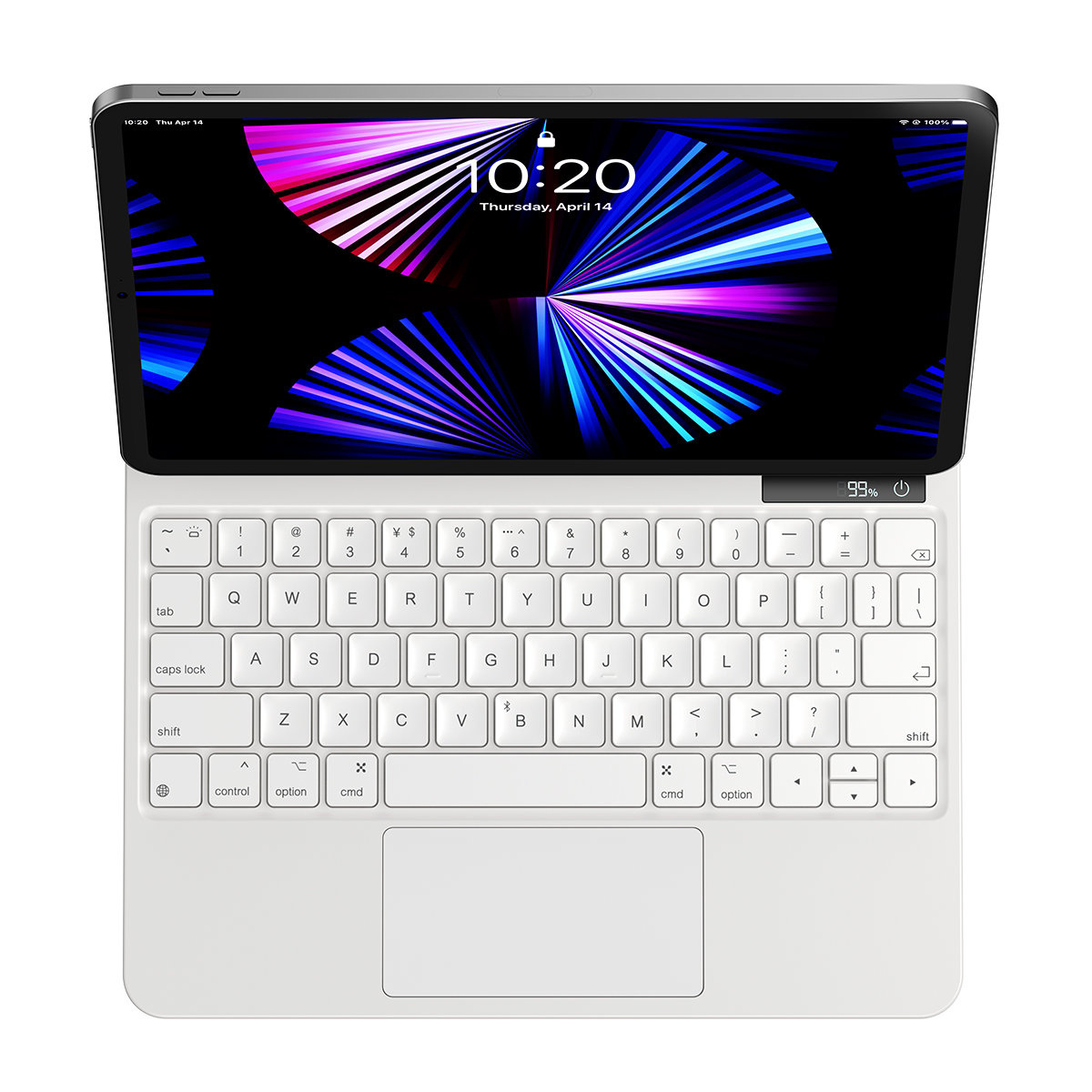 Baseus Brilliance Magnetic Keyboard Apple iPad Air 10.9 2020/2022 (4, 5 gen)/iPad Pro 11 2018/2020/2021 (1, 2, 3 gen) white