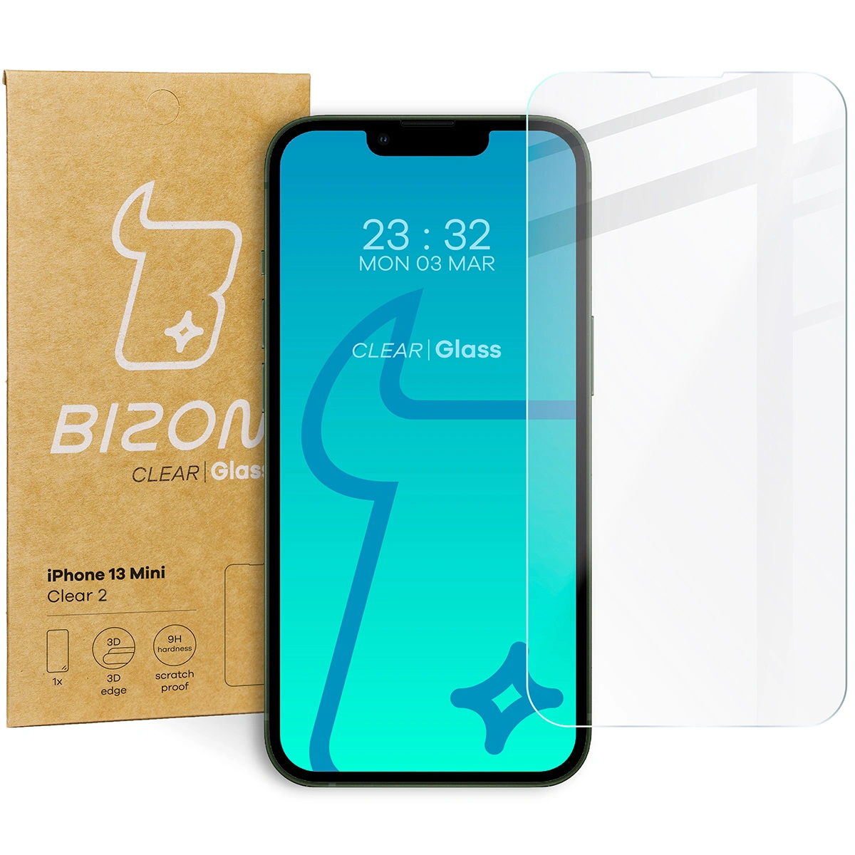 Bizon Glass Clear 2 Apple iPhone 13 Mini