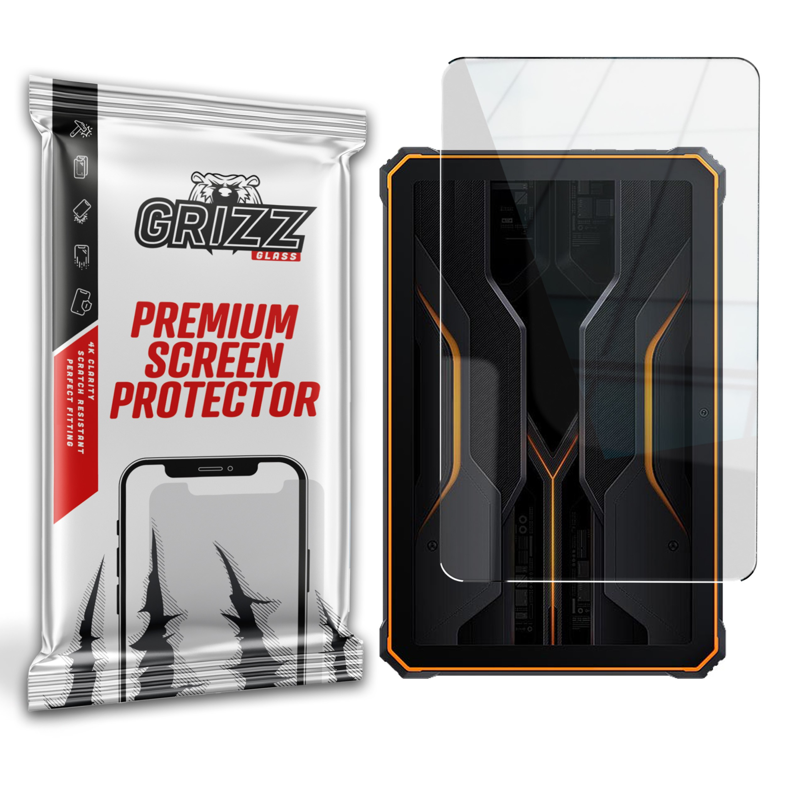 GrizzGlass HybridGlass Blackview Active 8 Pro