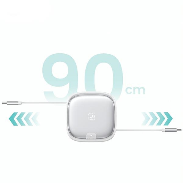 USAMS US-SJ650 3in1 cable MicroUSB / USB-C / Lightning 60W silver