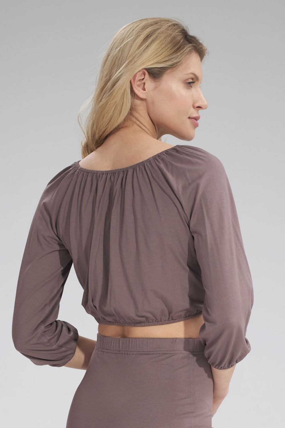  Blouse model 156127 Figl  brown